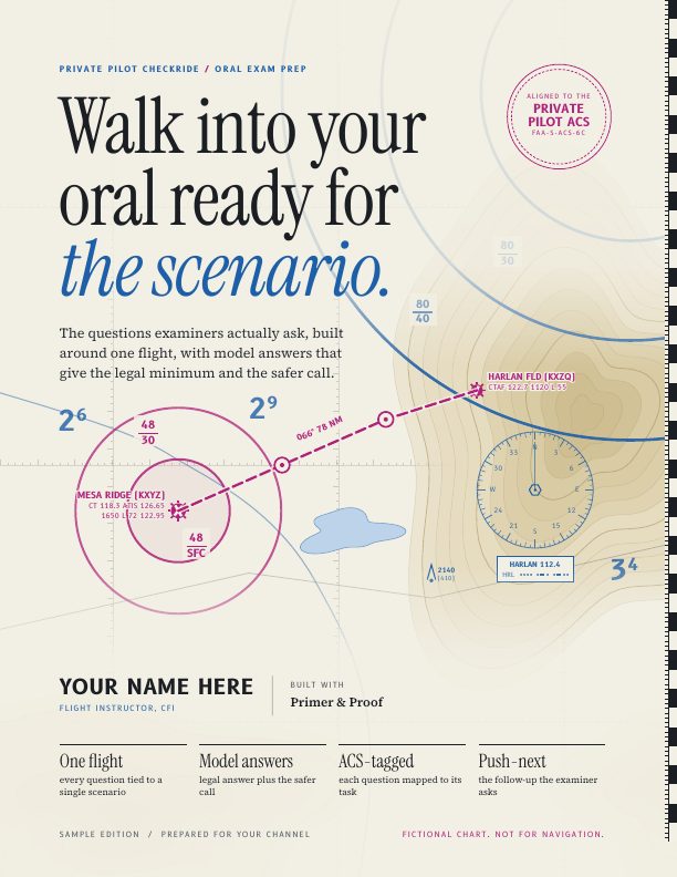 Cover of the private pilot checkride oral prep sample